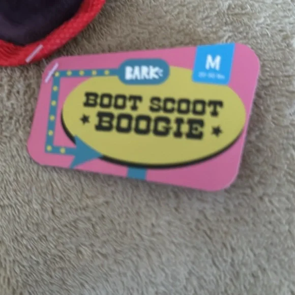 Bark boot scoot boogie medium dog toy cowboy boot New - Picture 6 of 8